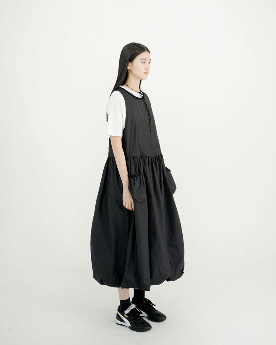 EUNOIA(ユノイア) LILY PADDING SKIRT U-NOIA_Lily Padding Skirt_Black_Medium #eunoia,#유노이아 on